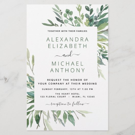 Begroting botanische groen olievlek (Voorkant)