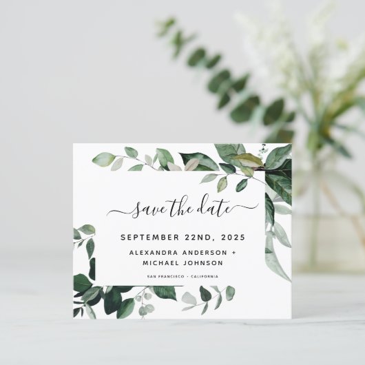 Begroting botanische groen olievlek (Staand voorkant)