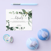 Begroting botanische groen olievlek flyer (Enkel)