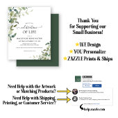 Begroting botanische herdenking van het leven