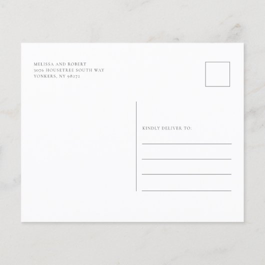 Begroting Botanische Paarse Floral Geometric Weddi (Achterkant)