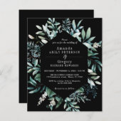 Begroting botanische uitnodiging voor een wedstrij (Voorkant / Achterkant)