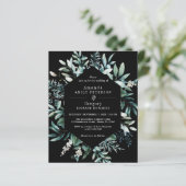 Begroting botanische uitnodiging voor een wedstrij (Staand voorkant)