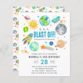 Begroting Buitengrens Afblazen Kind Verjaardag (Voorkant / Achterkant)