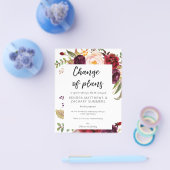 Begroting Burgundy Marasala WH Wijziging plannen Flyer (Enkel)