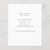 Begroting Burgundy & Pink Ele Floral Vrijgezellenf Flyer (Achterkant)