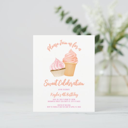 Begroting Cake and Ice crème (Staand voorkant)