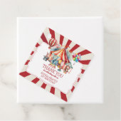 Begroting Carnival Circus Show & Dieren Birthday Bedankjes Labels (In situ)