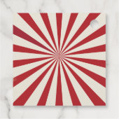 Begroting Carnival Circus Show & Dieren Birthday Bedankjes Labels (Achterkant)