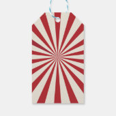 Begroting Carnival Circus Show & Dieren Birthday Cadeaulabel (Achterkant)