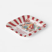 Begroting Carnival Circus Show & Dieren Birthday Papieren Bordje (Gebogen)