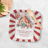 Begroting Carnival Circus Show & Dieren Birthday Papieren Bordje