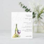 Begroting Cheers to Love Wine Cheese Modern Weddin (Staand voorkant)