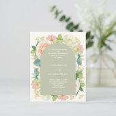 Begroting Chic Florals Wedding All-in-One uitnodig (Staand voorkant)