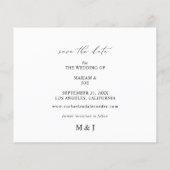 Begroting Chic Photo LG Save the Date B&W (Achterkant)