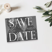 Begroting Chic Photo LG Save the Date B&W Flyer