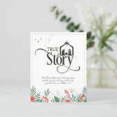 Begroting Christelijke kerstKaart (Staand voorkant)