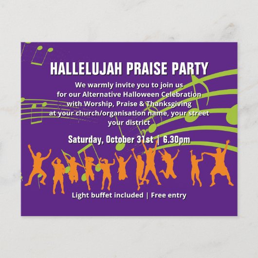 Begroting Christelijke uitnodiging van de PARTIJ H (Voorkant)