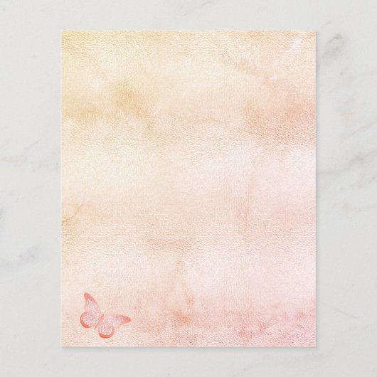 Begroting Christening blush vlinder pampas gras (Achterkant)