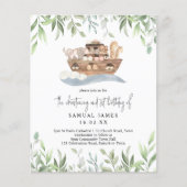 Begroting Christening en eerste verjaardag Noah's  (Voorkant)