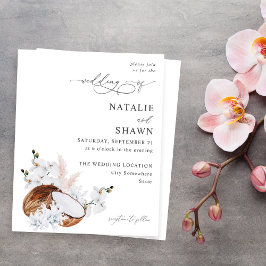 Begroting Coconut Coral & White Floral Wedding