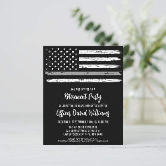 Begroting Correctionele Officier Gray Line Pensioe (Staand voorkant)