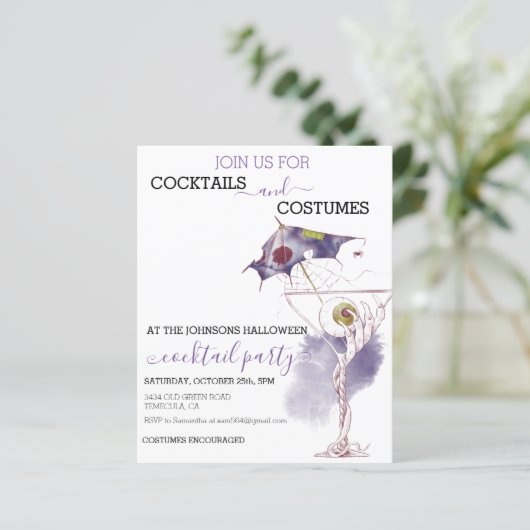 Begroting costumes Halloween-partij (Staand voorkant)