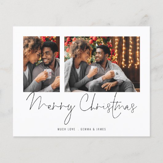 Begroting Coupure 2-fotoscript voor prettige kerst (Voorkant)