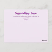 Begroting Curieuze kat  geboortedag Kaart (Achterkant)