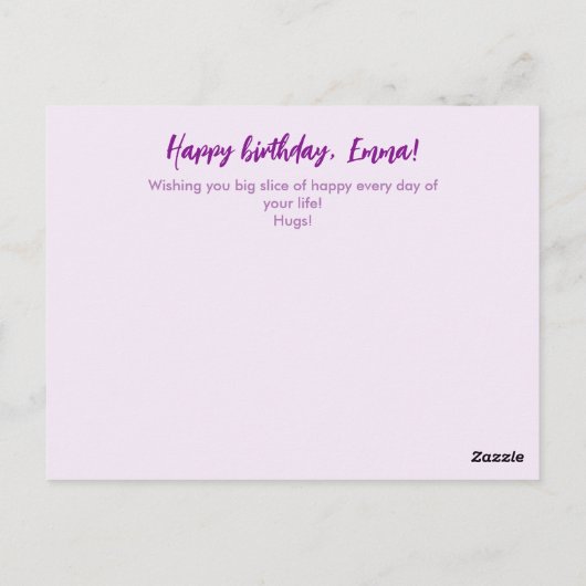 Begroting Curieuze kat  geboortedag Kaart (Achterkant)