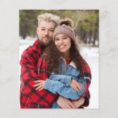 Begroting D Blauw en Witte Floral sparen de Datum  (Achterkant)