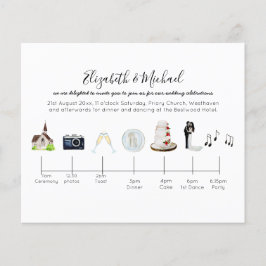 Begroting Dag van de Tijdlijn van het huwelijk Mod