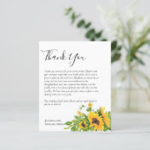 BEGROTING Dank u begrafenis Memorial Kaart Sjabloo (Staand voorkant)