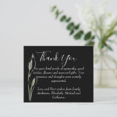 BEGROTING Dank u de begrafenisherdenkingsSjabloon  (Staand voorkant)