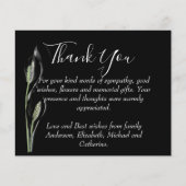 BEGROTING Dank u de begrafenisherdenkingsSjabloon  (Voorkant)