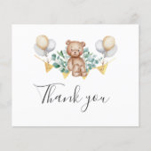 Begroting Dank u het Baby shower van het Beer beve (Voorkant)