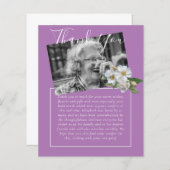 BEGROTING Dank u voor de begrafenis van een orbitu (Voorkant / Achterkant)