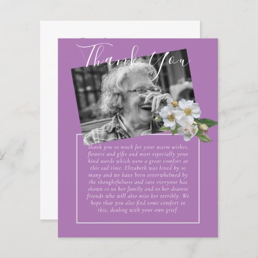 BEGROTING Dank u voor de begrafenis van een orbitu (Voorkant / Achterkant)