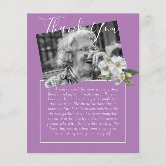 BEGROTING Dank u voor de begrafenis van een orbitu (Voorkant)