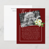 BEGROTING Dank u voor de begrafenis van een orbitu (Voorkant / Achterkant)