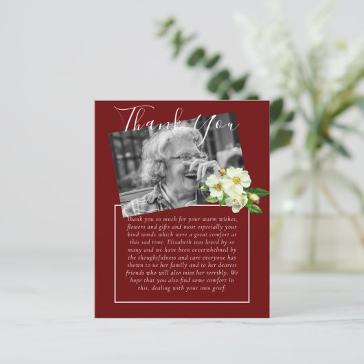 BEGROTING Dank u voor de begrafenis van een orbitu (Staand voorkant)