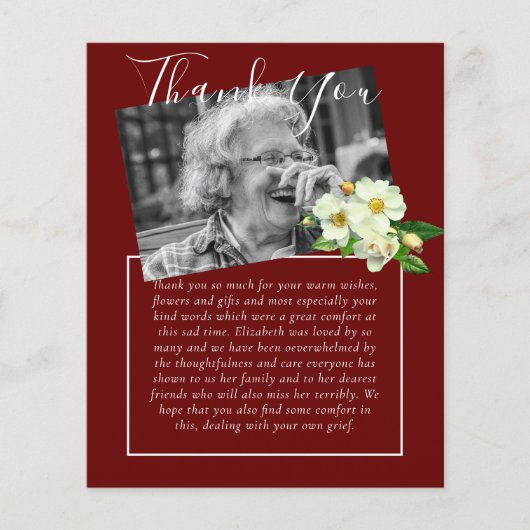 BEGROTING Dank u voor de begrafenis van een orbitu (Voorkant)