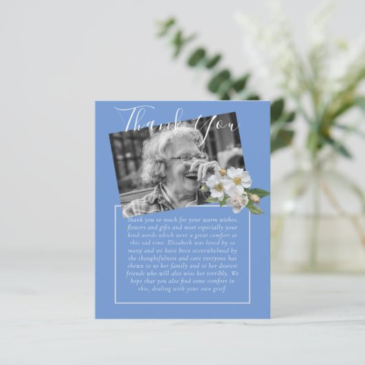 BEGROTING Dank u voor de begrafenis van een orbitu (Staand voorkant)