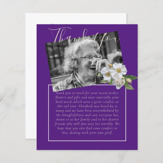 BEGROTING Dank u voor de begrafenis van een orbitu (Voorkant / Achterkant)