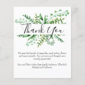 BEGROTING Dank u voor de begrafenisondernemer Memo (Voorkant)