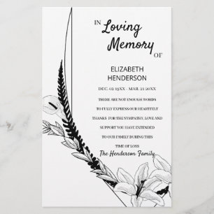 Begroting Dank u voor uw sympathie. Flyer