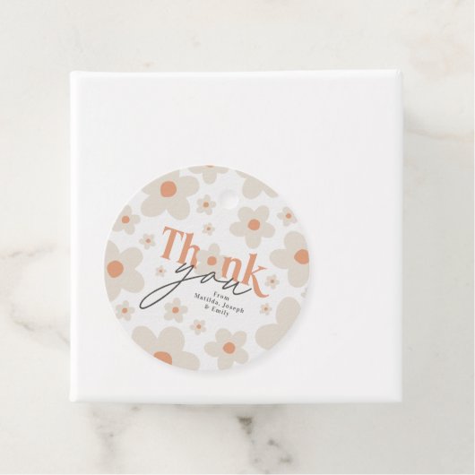 Begroting Dank u voor uw verjaardag, daisy terraco Bedankjes Labels (In situ)