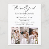 Begroting De bruiloft van de minimalistische QR-co (Voorkant)