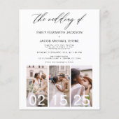 Begroting De bruiloft van de minimalistische QR-co (Voorkant)