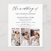 Begroting De bruiloft van de minimalistische QR-co (Voorkant)